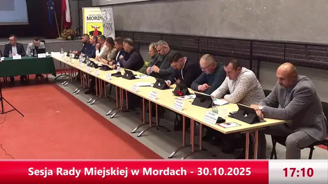 Sesja Rady Miejskiej w Mordach - 30.10.2025