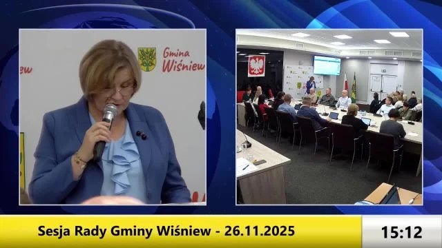 Sesja Rady Gminy Wiśniew - 26.11.2025
