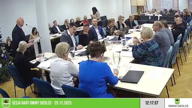 Sesja Rady Gminy Siedlce - 29.12.2025