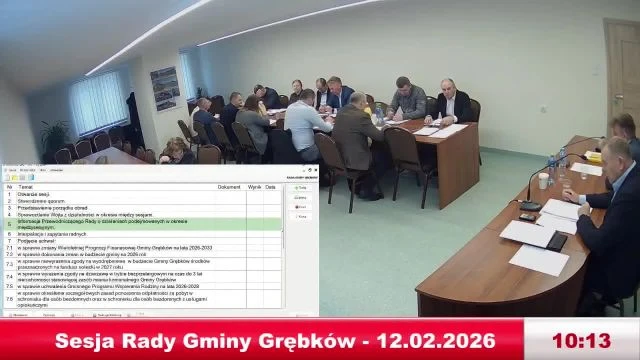 Sesja Rady Gminy Grębków - 12.02.2026