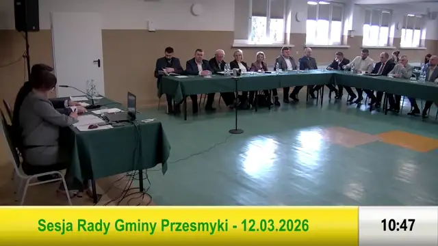 Sesja Rady Gminy Przesmyki - 12.03.2026