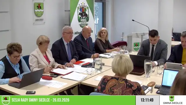 Sesja Rady Gminy Siedlce - 26.03.2026