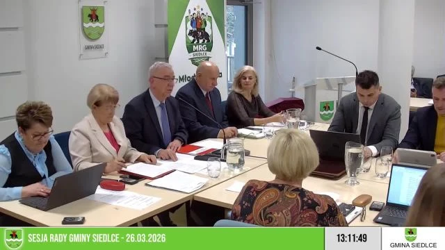 Sesja Rady Gminy Siedlce - 26.03.2026