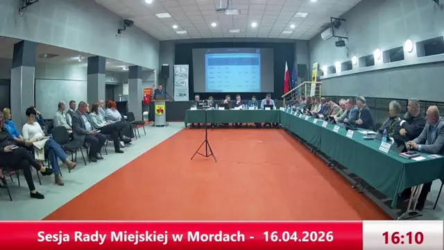 Sesja Rady Miejskiej w Mordach - 16.04.2026