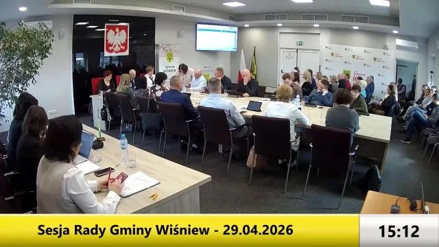 Sesja Rady Gminy Wiśniew - 29.04.2026