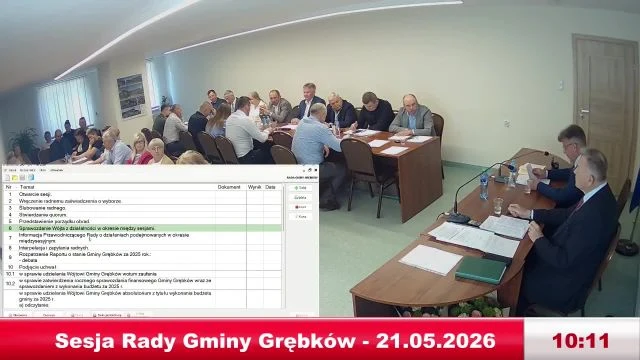 Sesja Rady Gminy Grębków - 21.05.2026
